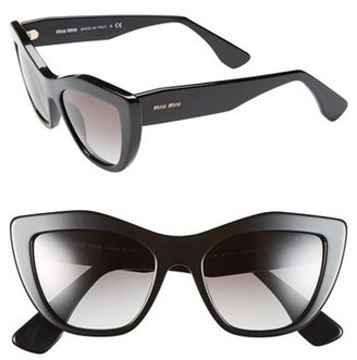 Miu Miu 53mm Cat Eye Sunglasses