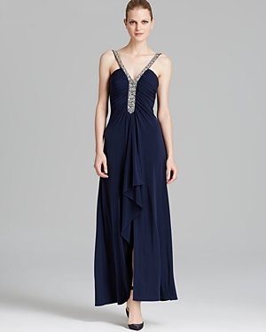 Boutique Y Front Draped Jersey Gown