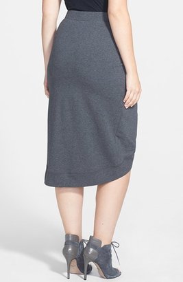 Chic & Cool City Chic 'Cool' Faux Wrap Skirt (Plus Size)