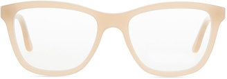 Stella McCartney Square Acetate Fashion Glasses, Nude