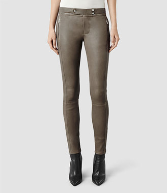 AllSaints Colmer Leather Trousers