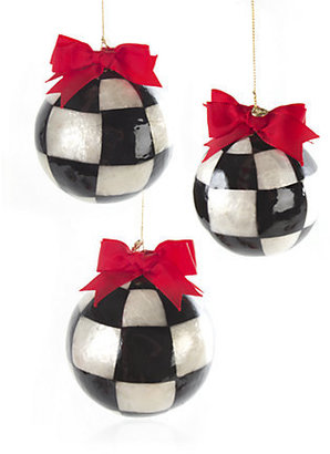 Mackenzie Childs Jester Fancies Small Ornaments (Set of 3)