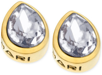 T Tahari Gold-Tone Crystal Teardrop Stud Earrings