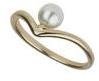 Dorothy Perkins Womens Pearl Gold Ring- Gold