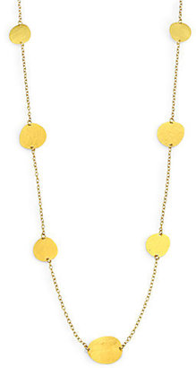 Gurhan 24K Yellow Gold Petal Station Necklace