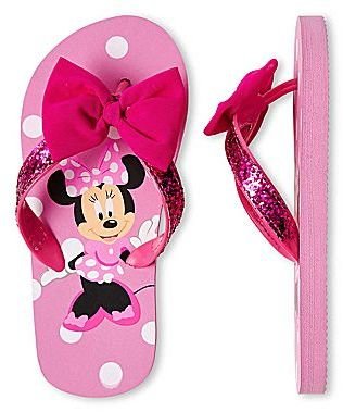 Disney Pink Minnie Mouse Flip Flops - Girls
