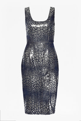 French Connection Croc Flock Textured Dress