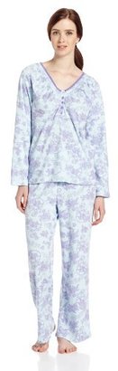 White Orchid Women's Provence Henley Pajama Set