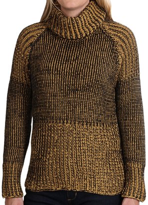 Pure Handknit Luxury Cotton Turtleneck Sweater (For Women)
