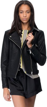 Oasis Becky Bubble PU Jacket Coats & Jackets