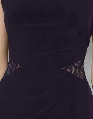 Lauren Ralph Lauren Sequined Lace Belted Dress