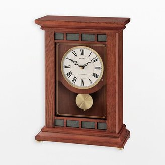 Seiko titan wood musical pendulum mantel clock - qxw421blh