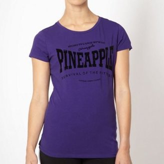 Pineapple purple 'Survival' t-shirt