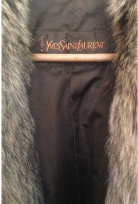Saint Laurent Brown Fur Coat
