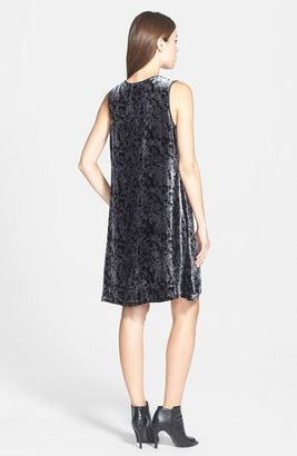 Eileen Fisher Iridescent Velvet Shaped Dress