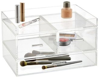 Container Store Wide Luxe Acrylic Modular Tray Clear