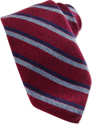 Robert Talbott Cashmere Stripe Tie, Beet