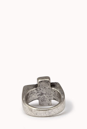 Forever 21 Burnished Cross Ring