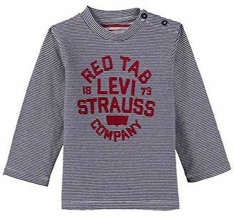 Levi's Baby Boys' LS TEE RAY T - Shirt Dress Blue 48, (Size: 12M)