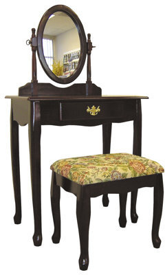 ORE Furniture Victoria Vanity Set with Mirror