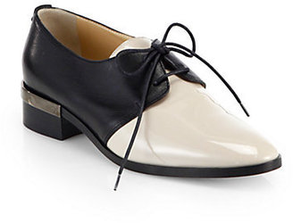Reed Krakoff Bicolor Lace-Up Leather Oxfords