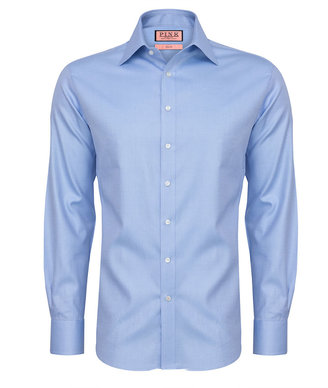 Thomas Pink Arterton Plain Slim Fit Button Cuff Shirt