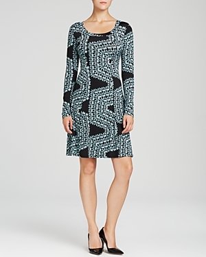 Karen Kane Confetti Geometric Print Dress