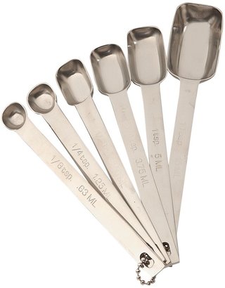 Master Class 6 piece stainless steel measuring spoon set