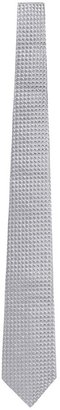 Armani Collezioni Textured dot silk-cotton tie
