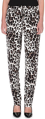 Diane von Furstenberg Bennett cheetah-print trousers