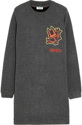 Kenzo Embroidered jersey mini dress