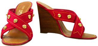 Louis Vuitton Red Mules & Clogs