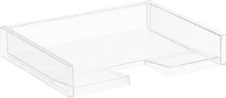 Container Store like-it Landscape Letter Tray Clear