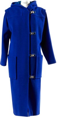 Courreges Blue Wool Coat