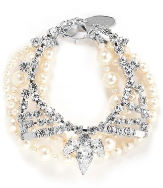 'Rebel Romance' crystal pearl bracelet
