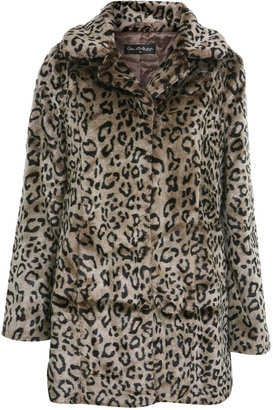 Miss Selfridge Two tone leopard fur coat