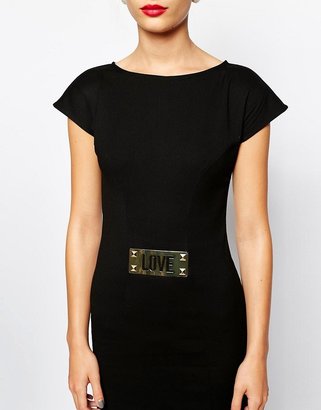 Love Moschino Dress with Love Plaque