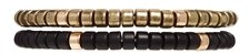 ASOS Beaded Bracelet Pack With Skull Beads - Gold