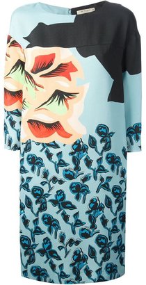 Etro artistic floral print dress