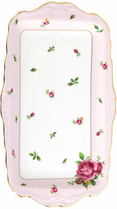 Royal Albert Old Country Roses Pink Vintage Sandwich Tray