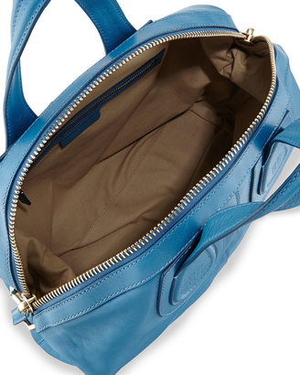 Givenchy Nightingale Medium Leather Satchel Bag, Blue