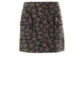 Marc by Marc Jacobs Leopard-jacquard cotton-blend skirt
