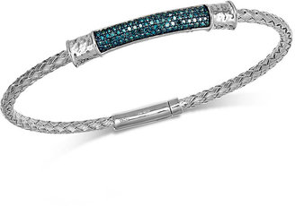 Macy's Blue Diamond Bracelet in Sterling Silver (1/2 ct. t.w.)