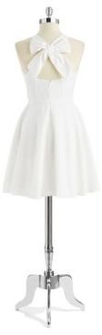 Jessica Simpson Bow Accented Fit and Flare Dress