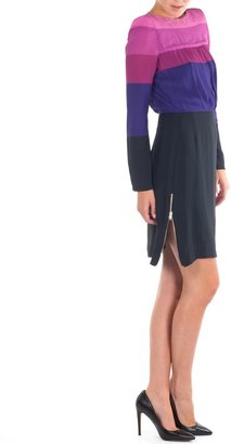 Band Of Outsiders Shirred Bodice Dress