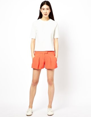 See by Chloe Crepe Shorts with Pleat Front