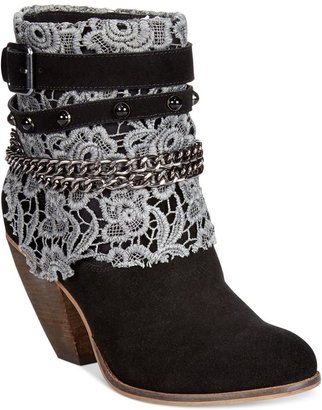 Naughty Monkey Safe Haven Western Lace Booties