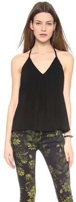 Alice + Olivia Guenda Tank with Leather