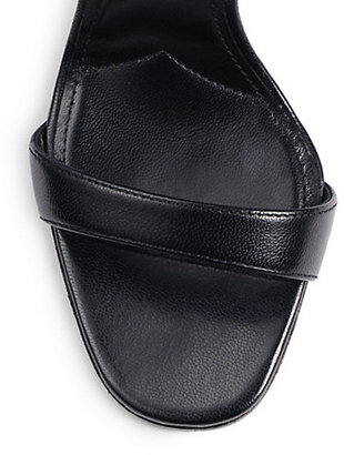 Prada Crisscross Strappy Leather Sandals