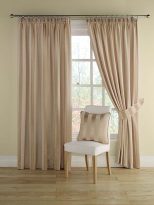 Montgomery Realm stripe gold curtains 228 x 182